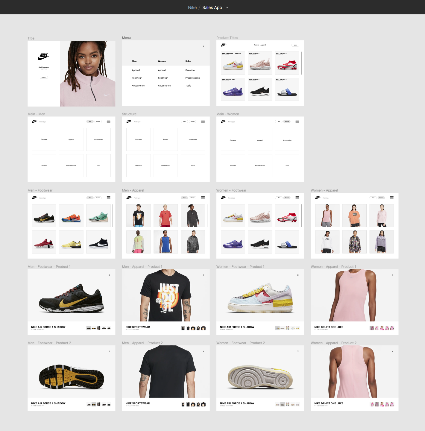Nike, iPad Sales App frame 1